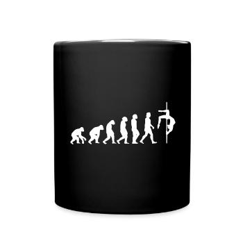 Pole dance danseur Evolution des gens Sports - Mug uni - noir - Devant