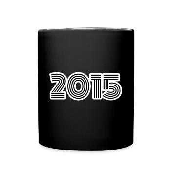 Year of birth 2015 - Full Colour Mug - black - Front