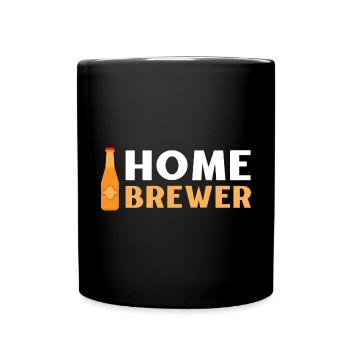 Home Brewer Beer Making Brewery / Brauer, Mälzer - Tasse einfarbig - Schwarz - Vorne