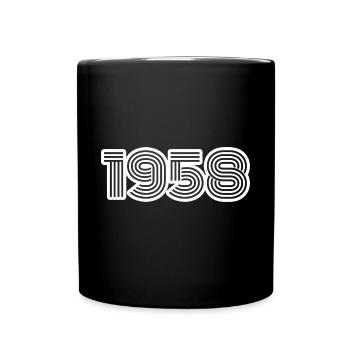 1958 - Tasse einfarbig - Schwarz - Vorne