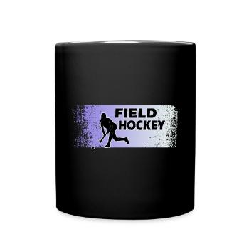 Hockey Hockey Fille Hockey sur gazon Hockey Game - Mug uni - noir - Devant