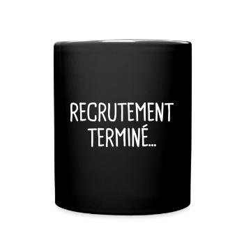 grossesse T-shirt futur grand frère grande soeur - Mug uni - noir - Devant