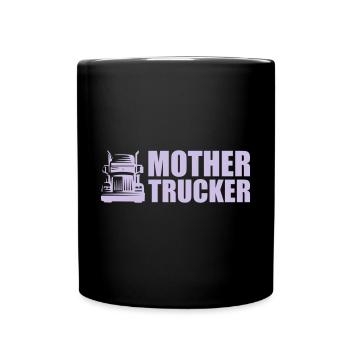 Mother Trucker - Tasse einfarbig - Schwarz - Vorne