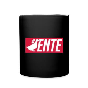duck hashtag - Full Colour Mug - black - Front