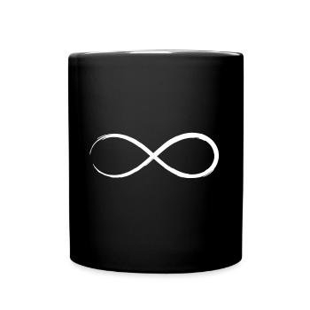 Unendlichkeit Unendlich Zeichen Symbol - Tasse einfarbig - Schwarz - Vorne