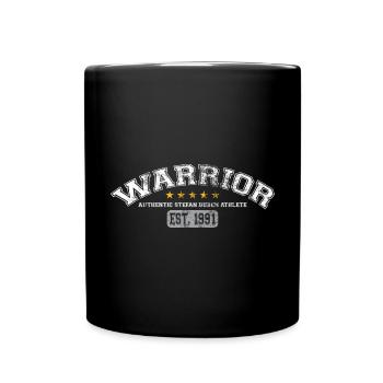 Stefan Buben Warrior - Full Colour Mug - black - Front