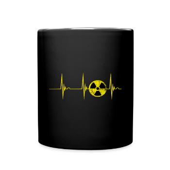 Radiologie Herzschlag EKG Puls Nuklear Röntgenstra - Tasse einfarbig - Schwarz - Vorne