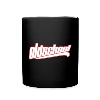 oldschool vintage retro - Full Colour Mug - black - Front