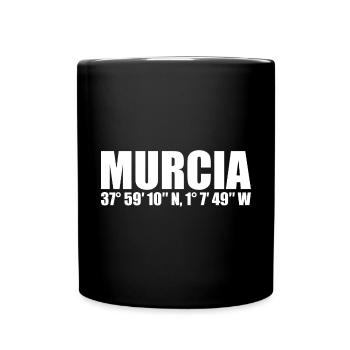 Murcia Koordinaten - Tasse einfarbig - Schwarz - Vorne