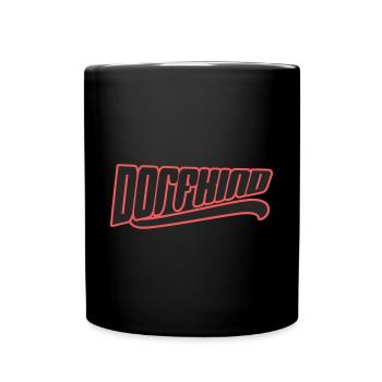 dorf dorfkind stadt stadtkind dorfi bauer landei - Tasse einfarbig - Schwarz - Vorne