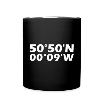 Brighton and Hove coordinates - Full Colour Mug - black - Front