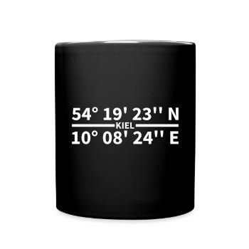Kiel Coordinates - Full Colour Mug - black - Front