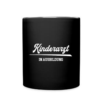 Kinderarzt in Ausbildung - Tasse einfarbig - Schwarz - Vorne