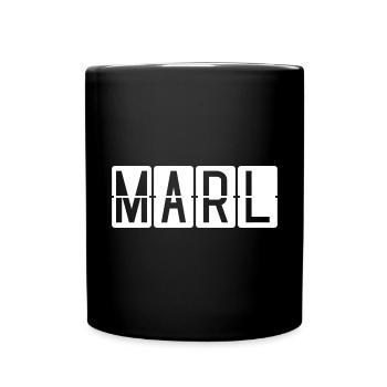 Marl Airport Sign - Full Colour Mug - black - Front