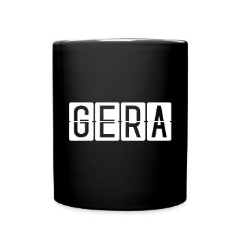Gera Airport Sign - Full Colour Mug - black - Front