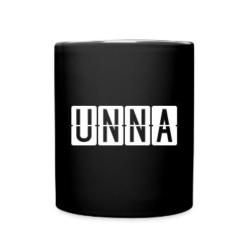 Panneau de l’aéroport d’Unna - Mug uni - noir - Devant