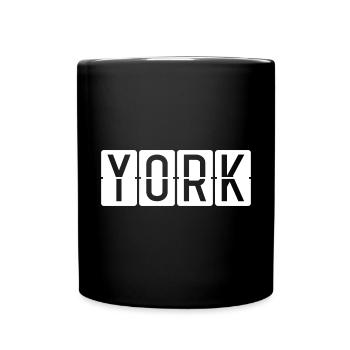 Panneau de l’aéroport de York - Mug uni - noir - Devant