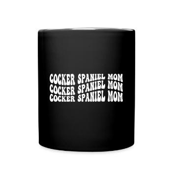 Cocker Spaniel Mom - Tasse einfarbig - Schwarz - Vorne
