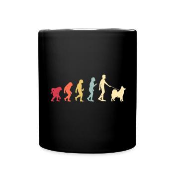 Alaskan Malamute Hund - Tasse einfarbig - Schwarz - Vorne