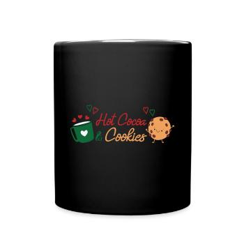 Weihnachten Weihnachtsmann Geschenke - Tasse einfarbig - Schwarz - Vorne