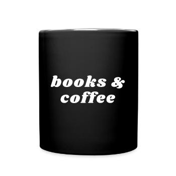 Books And Coffee Caffeine - Full Colour Mug - black - Front