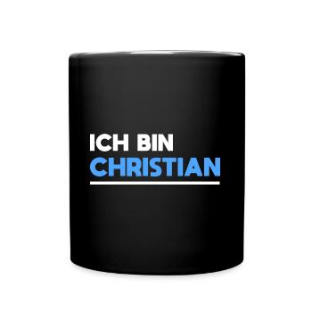 Christian Name Spruch für stolze Christians - Tasse einfarbig - Schwarz - Vorne