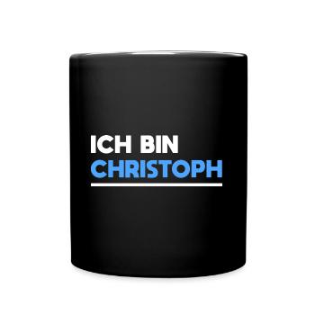 Christoph Name Spruch für stolze Christophs - Tasse einfarbig - Schwarz - Vorne