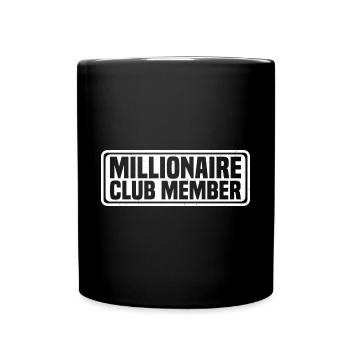 Membre du Club des millionnaires 15 - Mug uni - noir - Devant