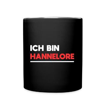 Hannelore Name Spruch für stolze Hannelores - Tasse einfarbig - Schwarz - Vorne