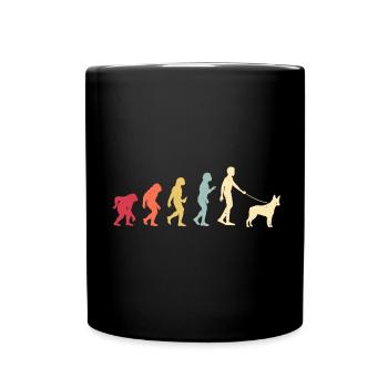 Australian Stumpy Tail Cattle Dog - Tasse einfarbig - Schwarz - Vorne