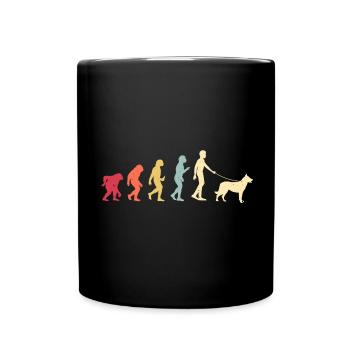 Beauceron Dog - Full Colour Mug - black - Front