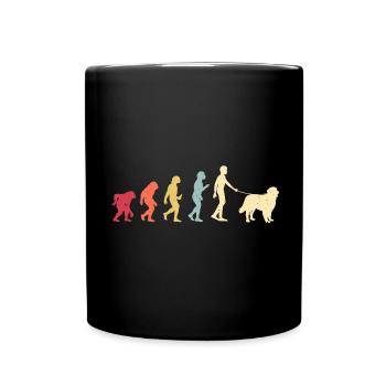 Berner Sennenhund - Tasse einfarbig - Schwarz - Vorne