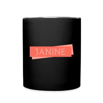Janine - Full Colour Mug - black - Front