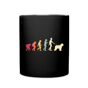 Briard - Berger de Brie - Briarden - Tasse einfarbig - Schwarz - Vorne
