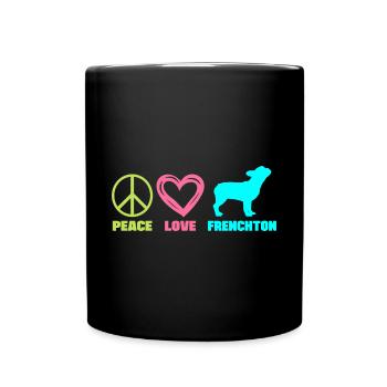 Frenchton Chien Maman Maman Maman Maîtresse Paix Amour - Mug uni - noir - Devant