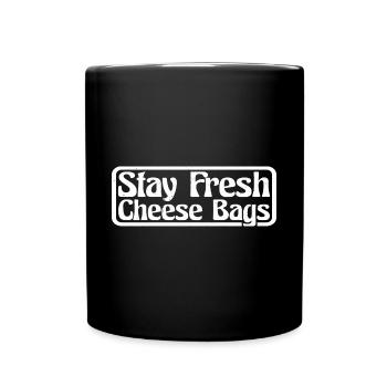 Stay Fresh Cheese Bags 31 - Full Colour Mug - black - Front