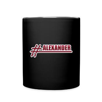 Alex - Tasse einfarbig - Schwarz - Vorne