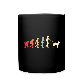 Louisiana Catahoula Leopard Dog - Tasse einfarbig - Schwarz - Vorne