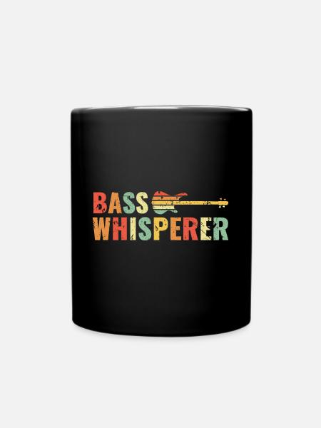For best Bass Player BASSIST QUOTE Bass Whisperer - Tasse einfarbig - Schwarz