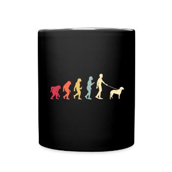 Retriever à poil bouclé - Mug uni - noir - Devant