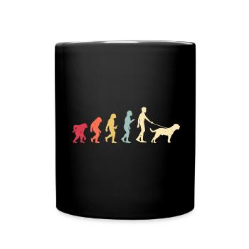 Bordeauxdogge - Tasse einfarbig - Schwarz - Vorne
