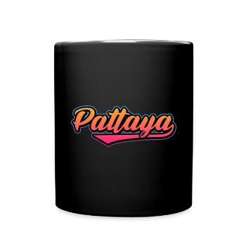 Thailand Pattaya Urlaub Design - Tasse einfarbig - Schwarz - Vorne