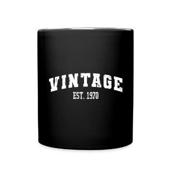 Jahrgang 1970 53. Geburtstag Herren Damen 53 Jahre - Tasse einfarbig - Schwarz - Vorne