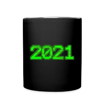 Nerd 2021 - Tasse einfarbig - Schwarz - Vorne