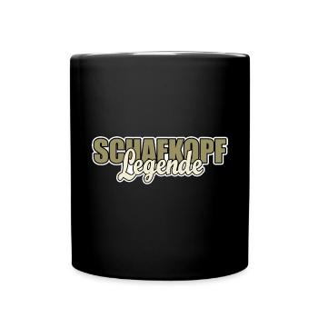 Schafkopf - Legende - Kartenspiel - Sticker - Tasse einfarbig - Schwarz - Vorne