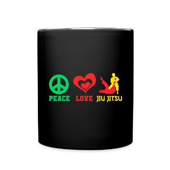 Brazilian Jiu Jitsu MMA Bjj Hugger - Tasse einfarbig - Schwarz - Vorne