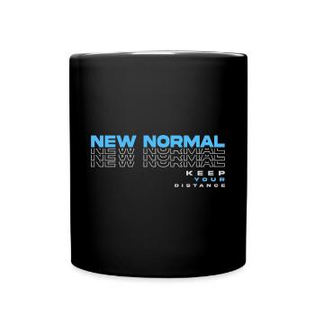 New Normal Urban Streetwear - Tasse einfarbig - Schwarz - Vorne