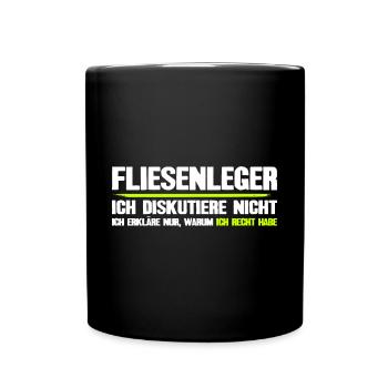 Tiler funny gift - Full Colour Mug - black - Front