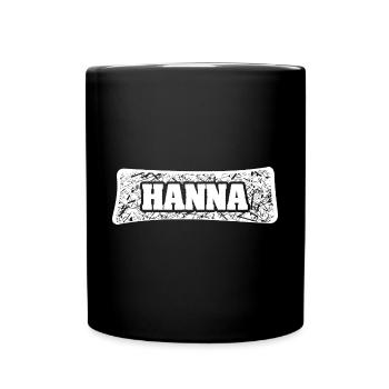 Geschenk für Hanna - Tasse einfarbig - Schwarz - Vorne