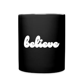 believe - Full Colour Mug - black - Front